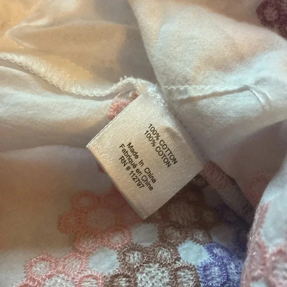 Migulina Ali Embroidered Wrap Dress Sz M 100% Cotton Embroidered - Picture 6 of 6